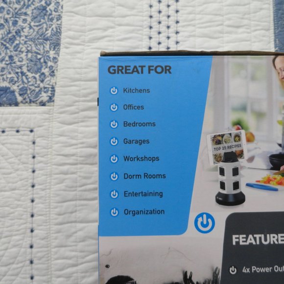 Bell & Howell Spinpower with Surge Protection, Power Station, new - open box - Picture 3 of 8